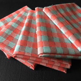 Bicolore turquoise corail