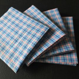 Petit écossais bleu et rose fat