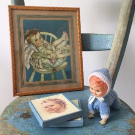 cadre bébé ancien