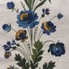 Motif fleurs bleues