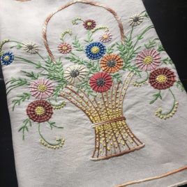 Panier fleuri aperçu