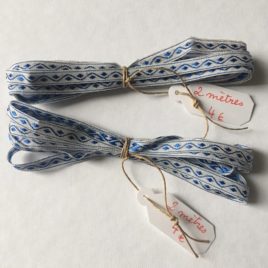zig zag bleu