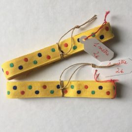 pois fond jaune