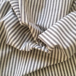 toile rayée grise vintage