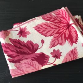 feuilles rouges roses