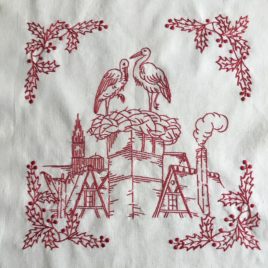 broderie rouge