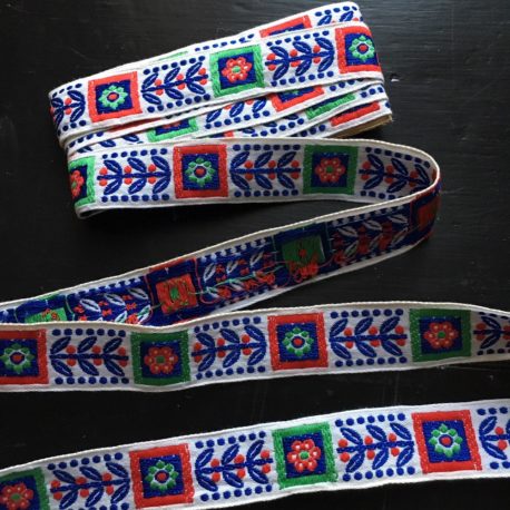 ruban folk fleur