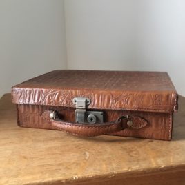 valise cuir croco