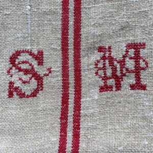 monogramme rouge SM