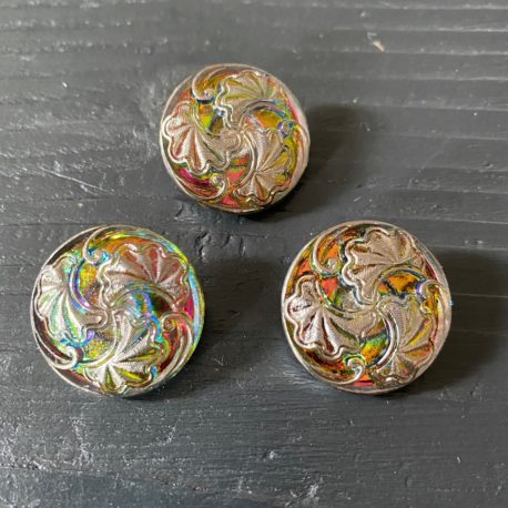 Boutons verre ancien