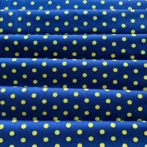 Bleu pois jaunes