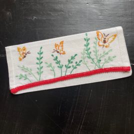 Porte serviette papillons