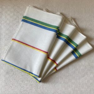 torchon rayures multico