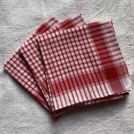 Mouchoir carreaux rouge