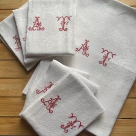 Ensemble nappe et serviettes AT