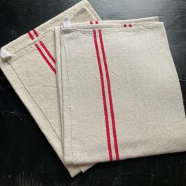 Torchon lin Fleur bleue