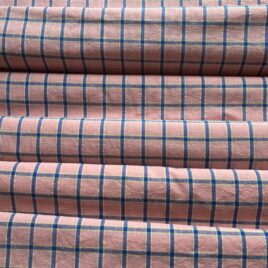 Quadrille rose et bleu