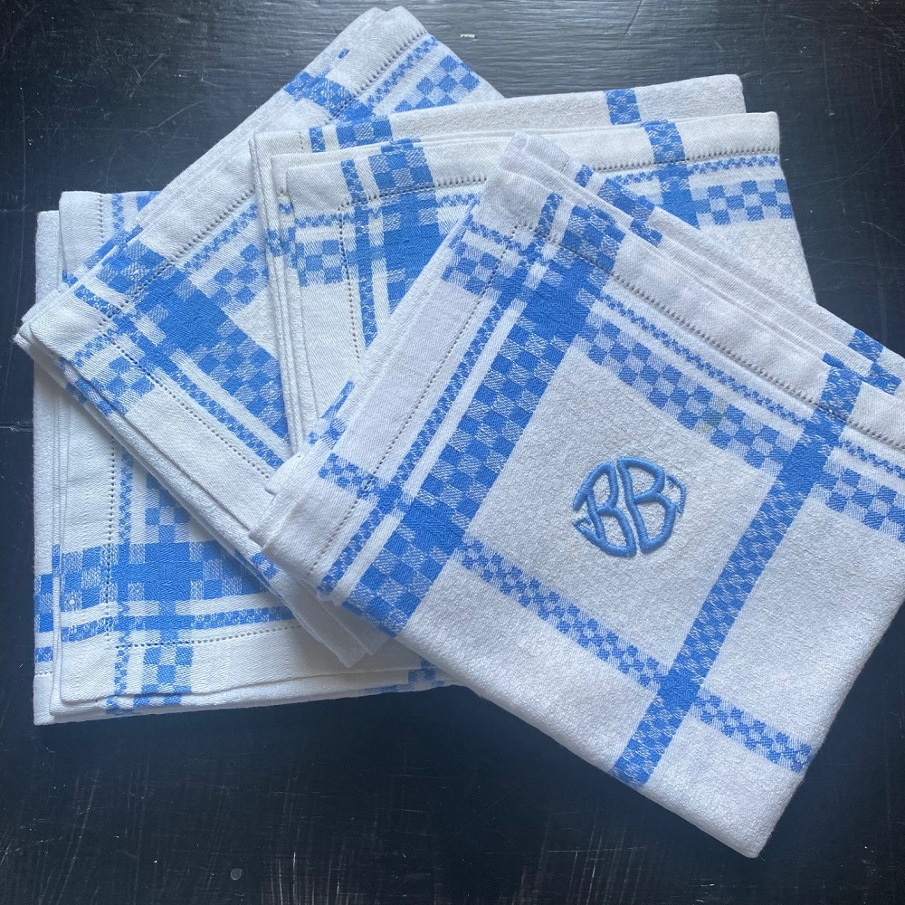 Serviette BB Lustucru bleu